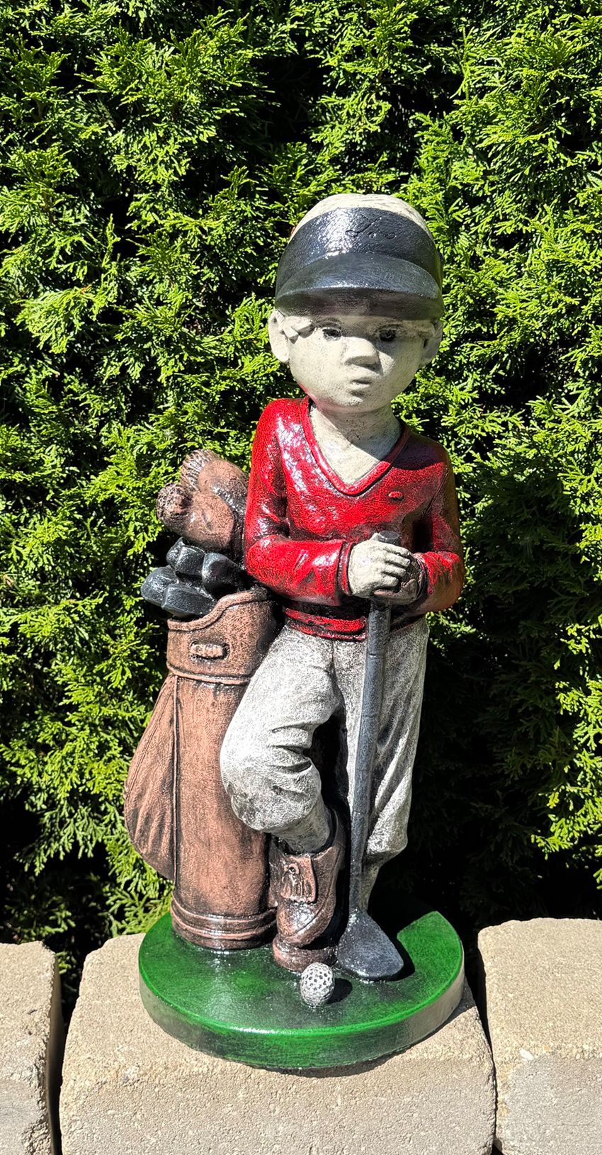 Henri Studio Golfer 24" High Hi-Tone Outdoor Garden Accent