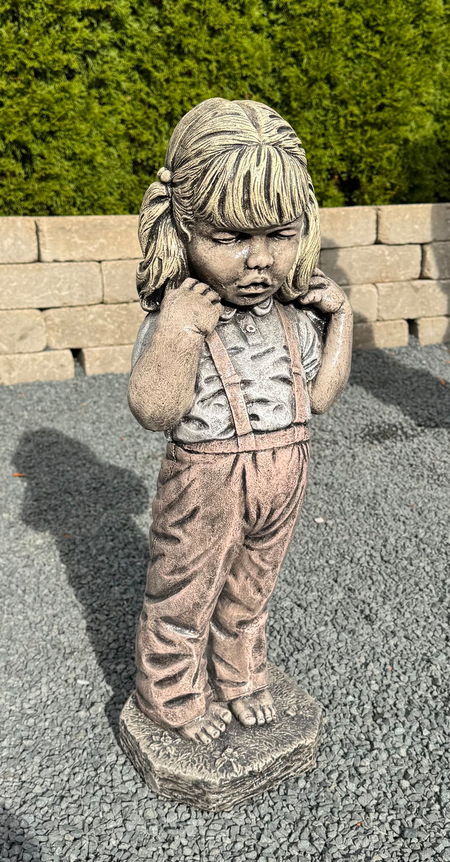 Bashful Little Girl 24" High Yard Decor Garden Accent