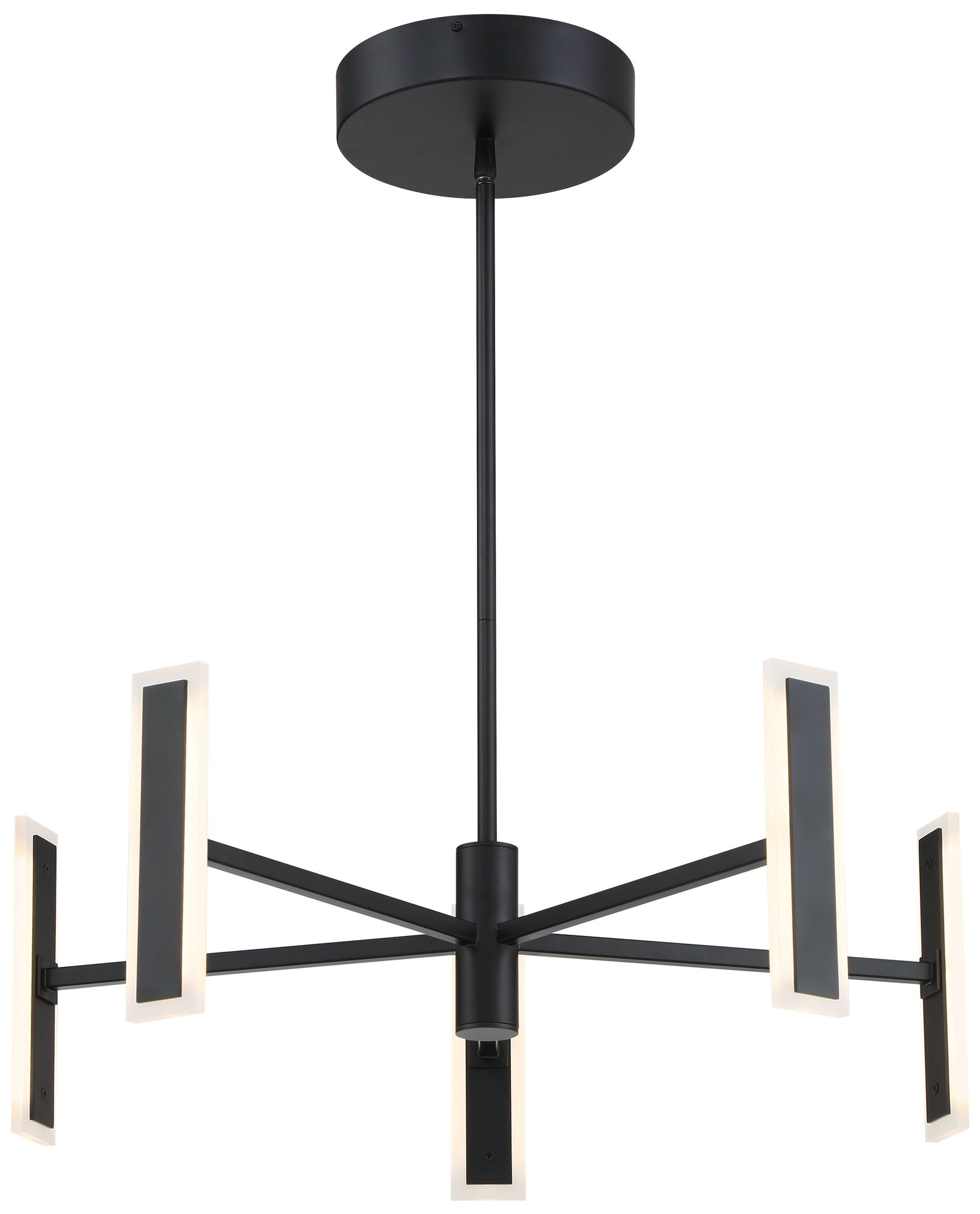 George Kovacs Edge 5-light Black Led Chandelier