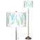Light as a Feather Brushed Nickel Pull Chain Floor Lamp