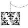Swag Style Damask Shadow Giclee Shade Plug-In Chandelier