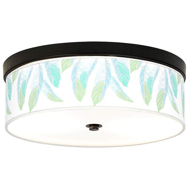 Light as a Feather Giclee Energy Efficient Bronze Ceiling Light