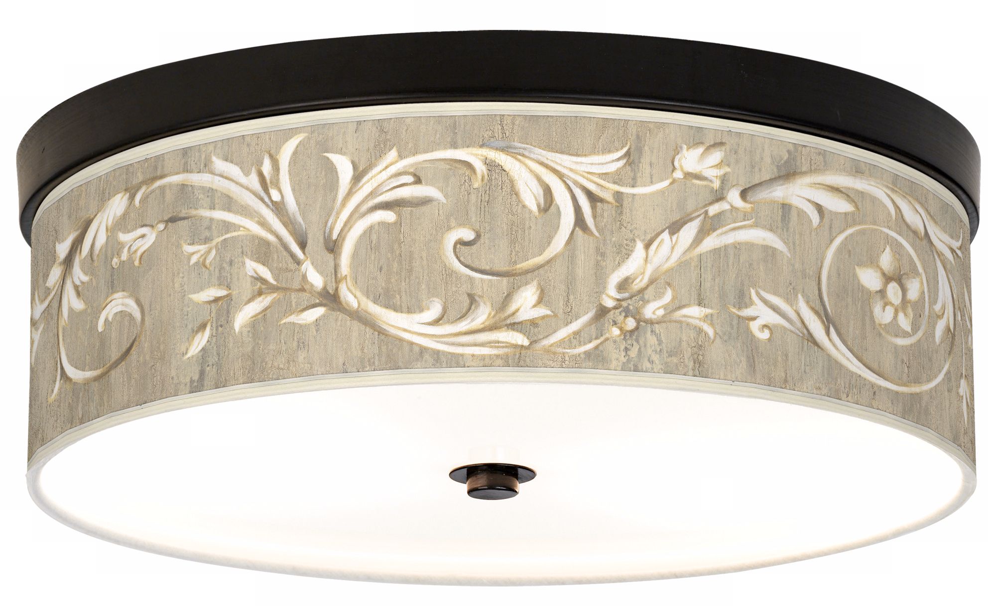 Laurel Court Giclee Energy Efficient Bronze Ceiling Light
