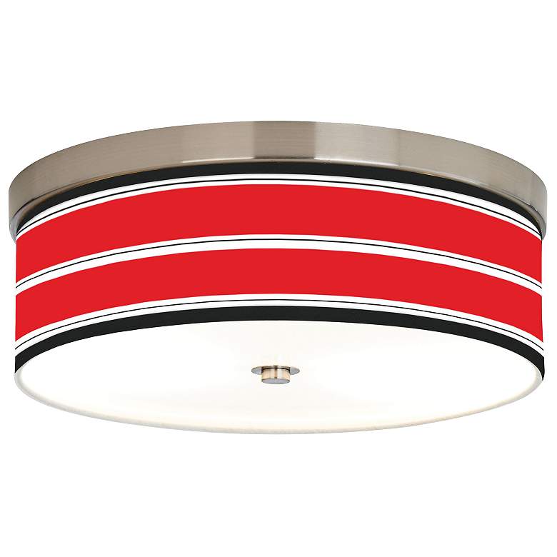 Red Stripes Giclee Energy Efficient Ceiling Light