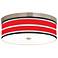 Red Stripes Giclee Energy Efficient Ceiling Light