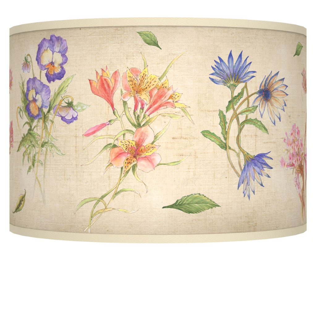 Floral Fancy Giclee Shade 12x12x8.5 (Spider)