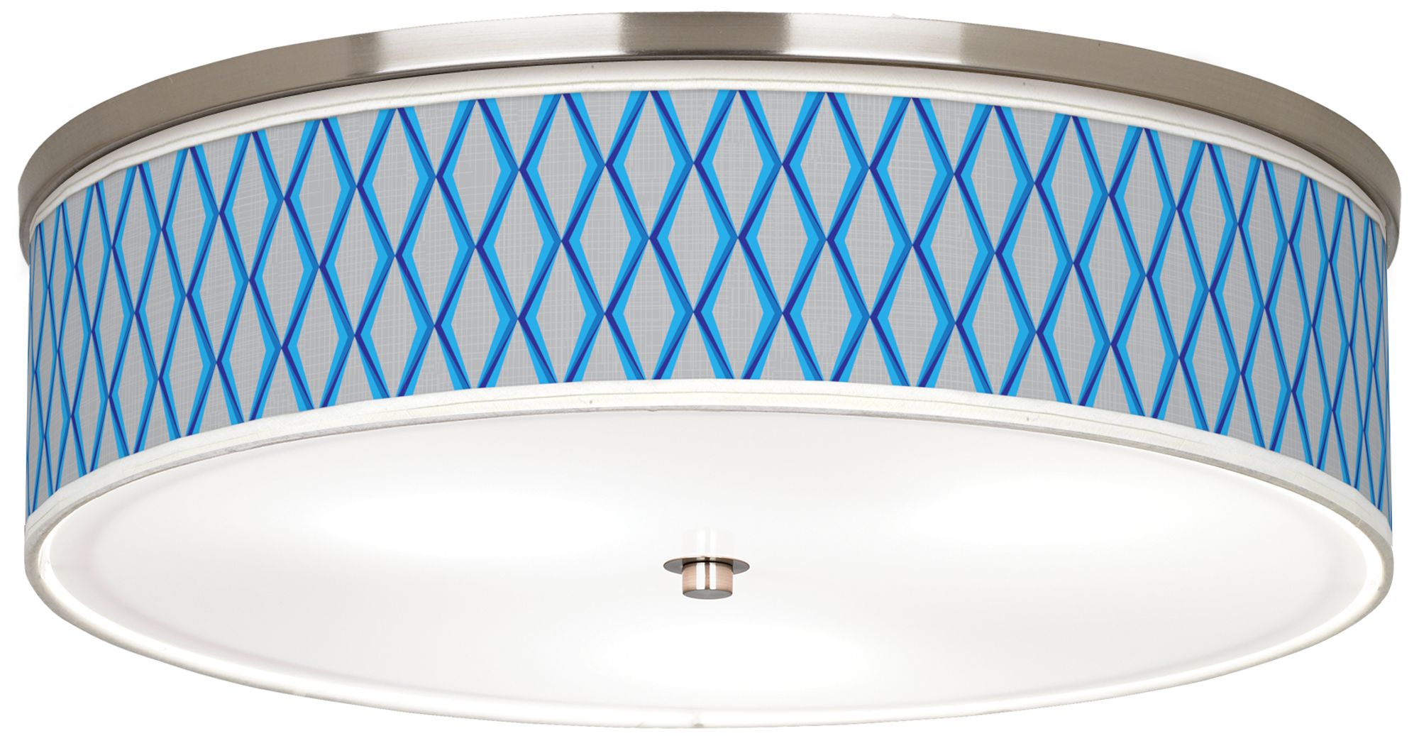 Bleu Matrix Giclee Nickel 20 1/4" Wide Ceiling Light