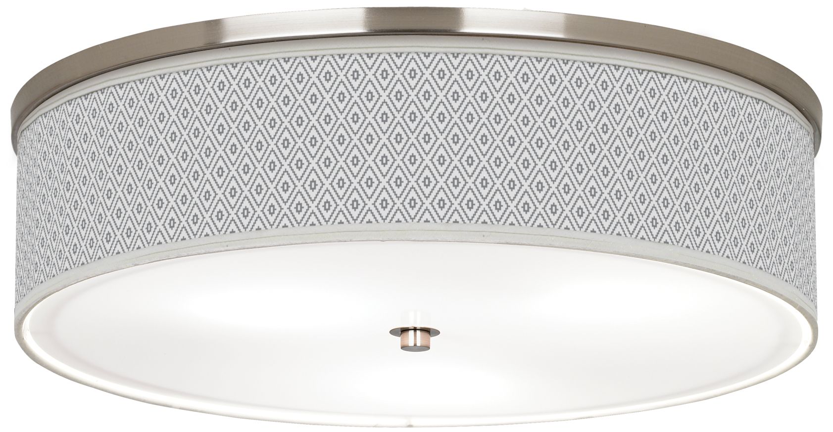 Diamonds Giclee Nickel 20 1/4" Wide Ceiling Light