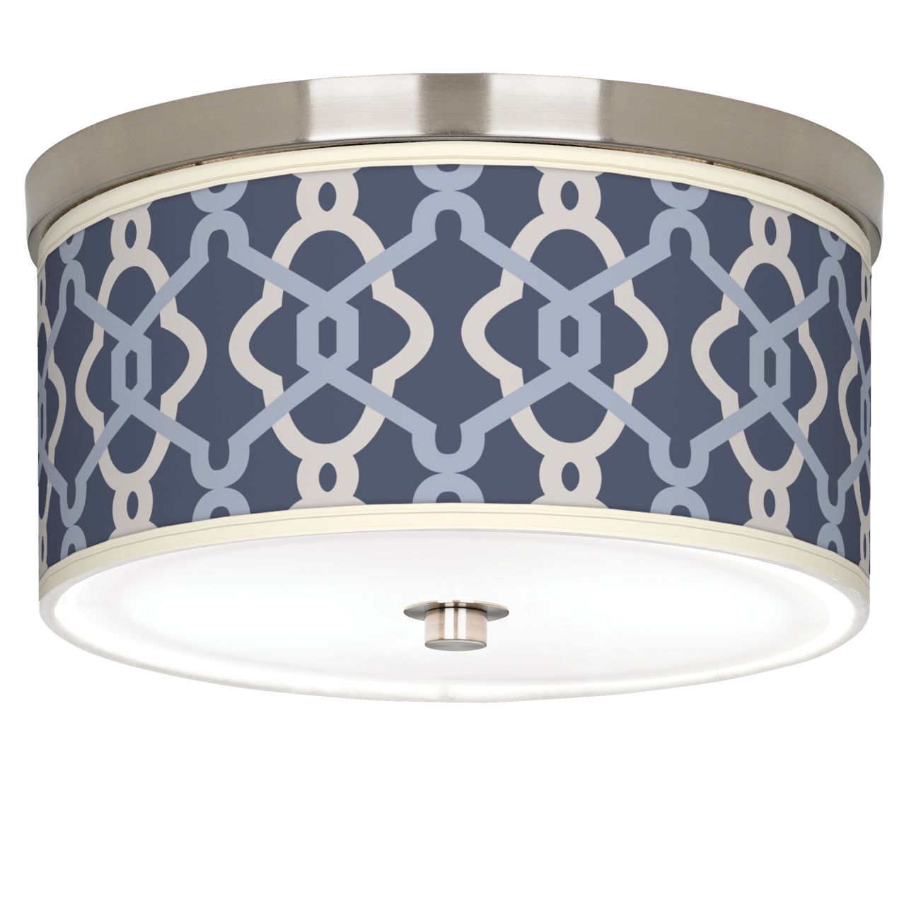 Hyper Links Vista Giclee Nickel 10 1/4" Wide Ceiling Light