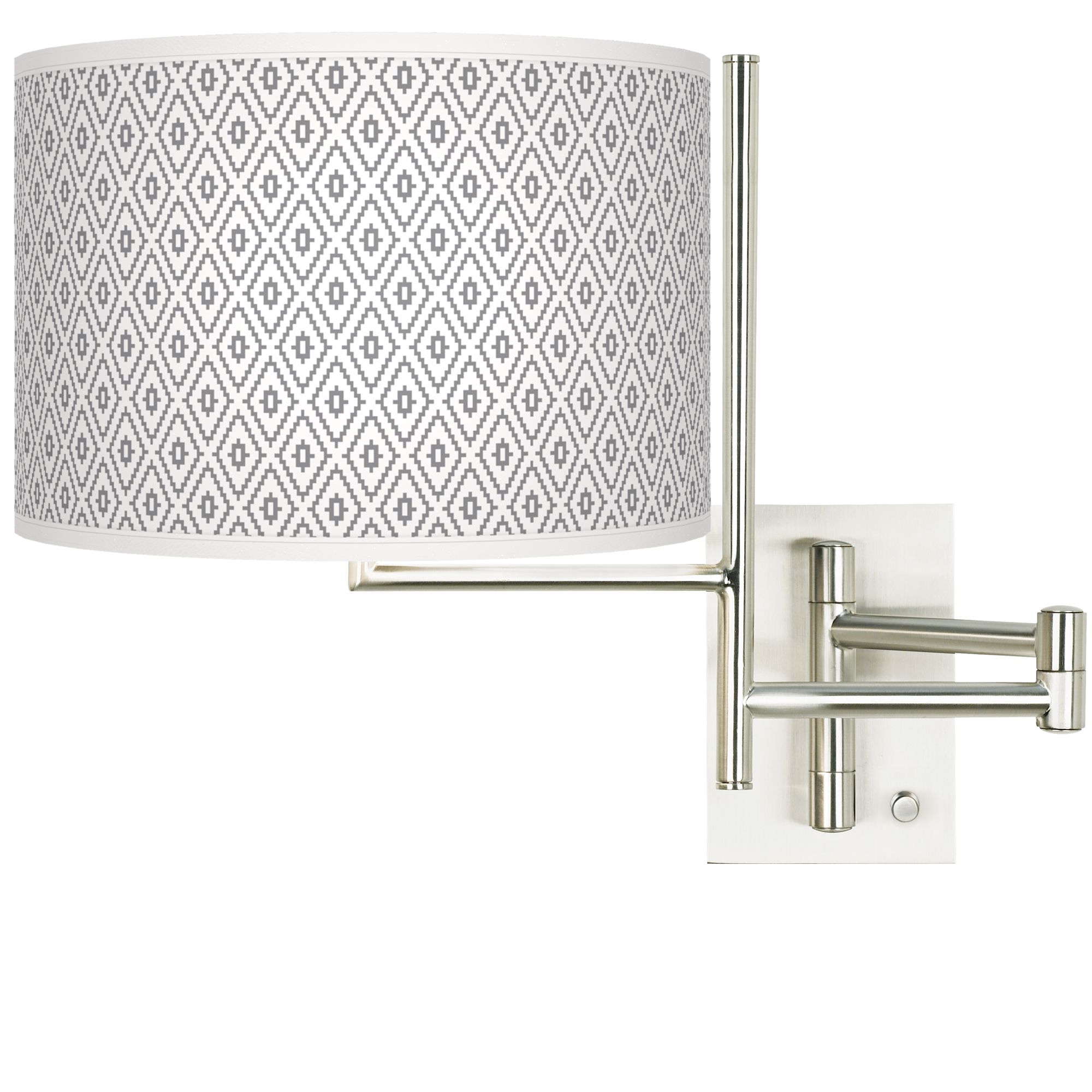 Tempo Diamonds Plug-in Swing Arm Wall Light