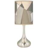 Modern Mosaic I Giclee Droplet Table Lamp