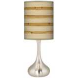 Bamboo Wrap Giclee Droplet Table Lamp