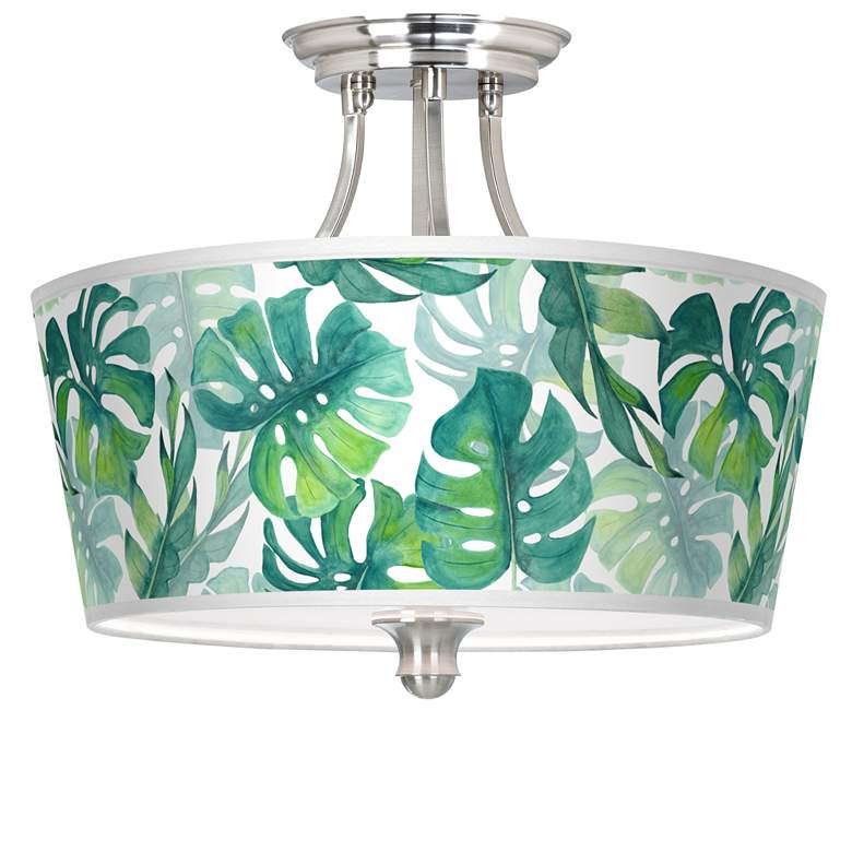 Image 1 Tropica Tapered Drum Giclee Ceiling Light