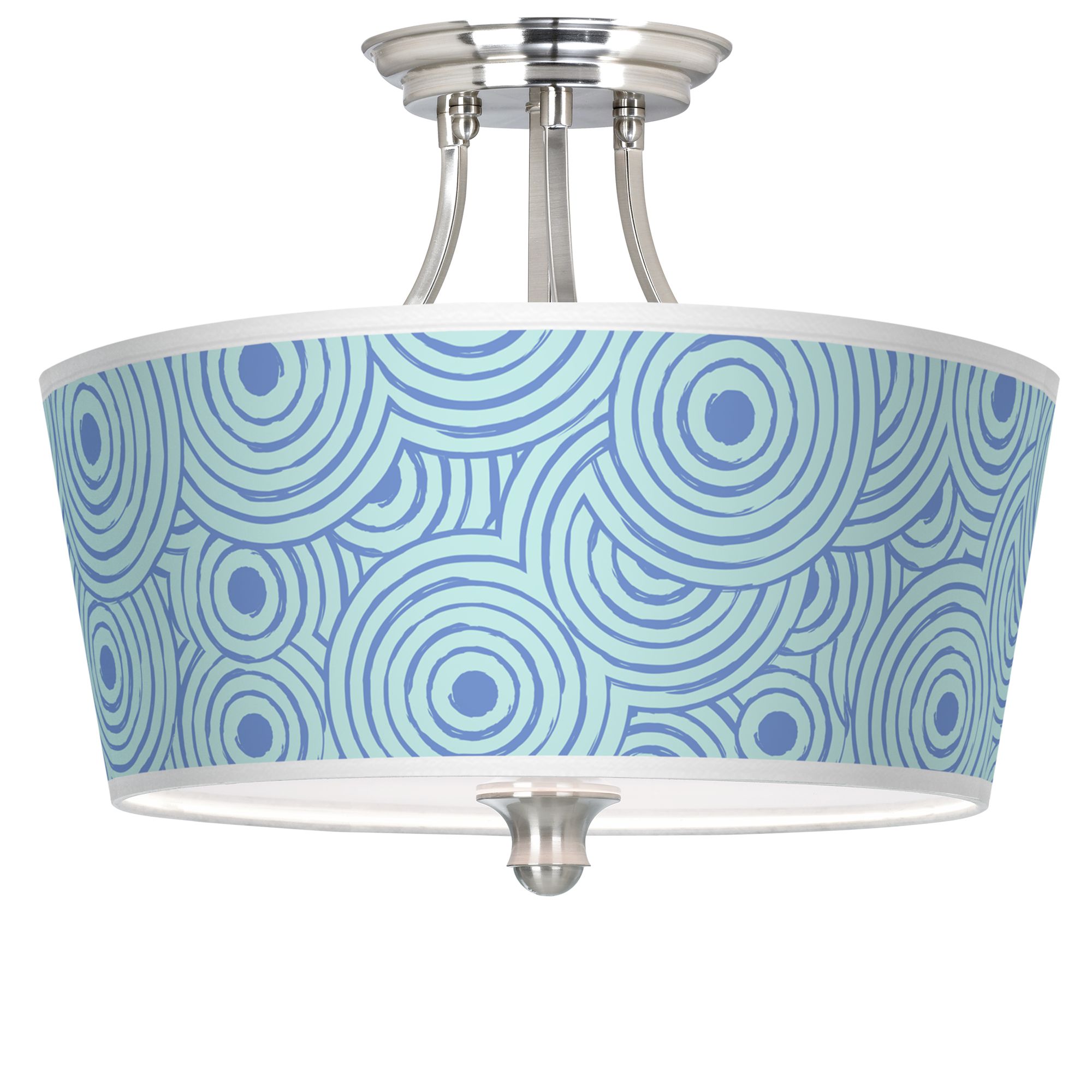 Circle Daze Tapered Drum Giclee Ceiling Light