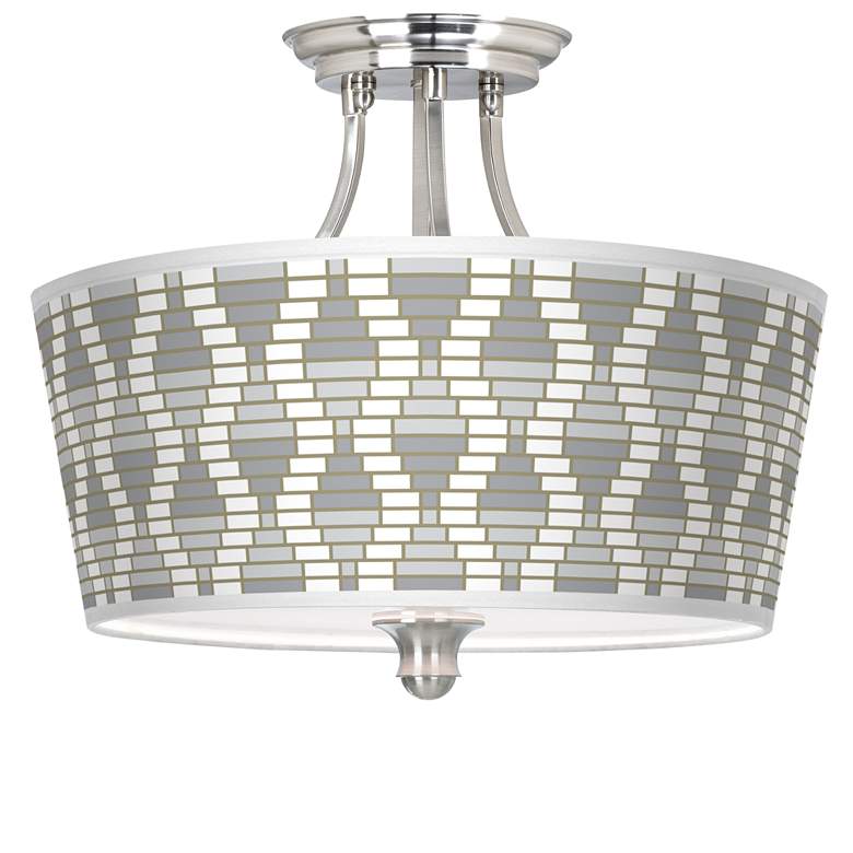 Image 1 Stepping Out Tapered Drum Giclee Ceiling Light