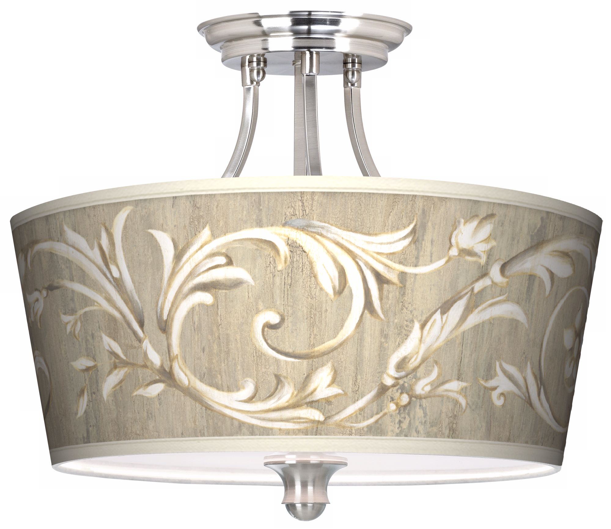 Laurel Court Tapered Drum Shade 18" Wide Ceiling Light