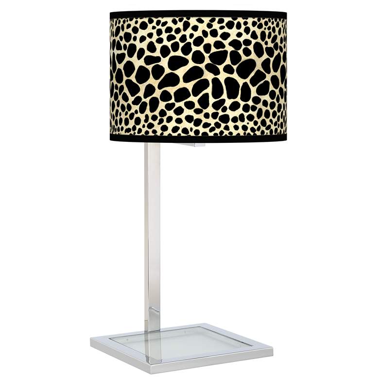 Leopard Glass Inset Table Lamp - #27V79 | Lamps Plus