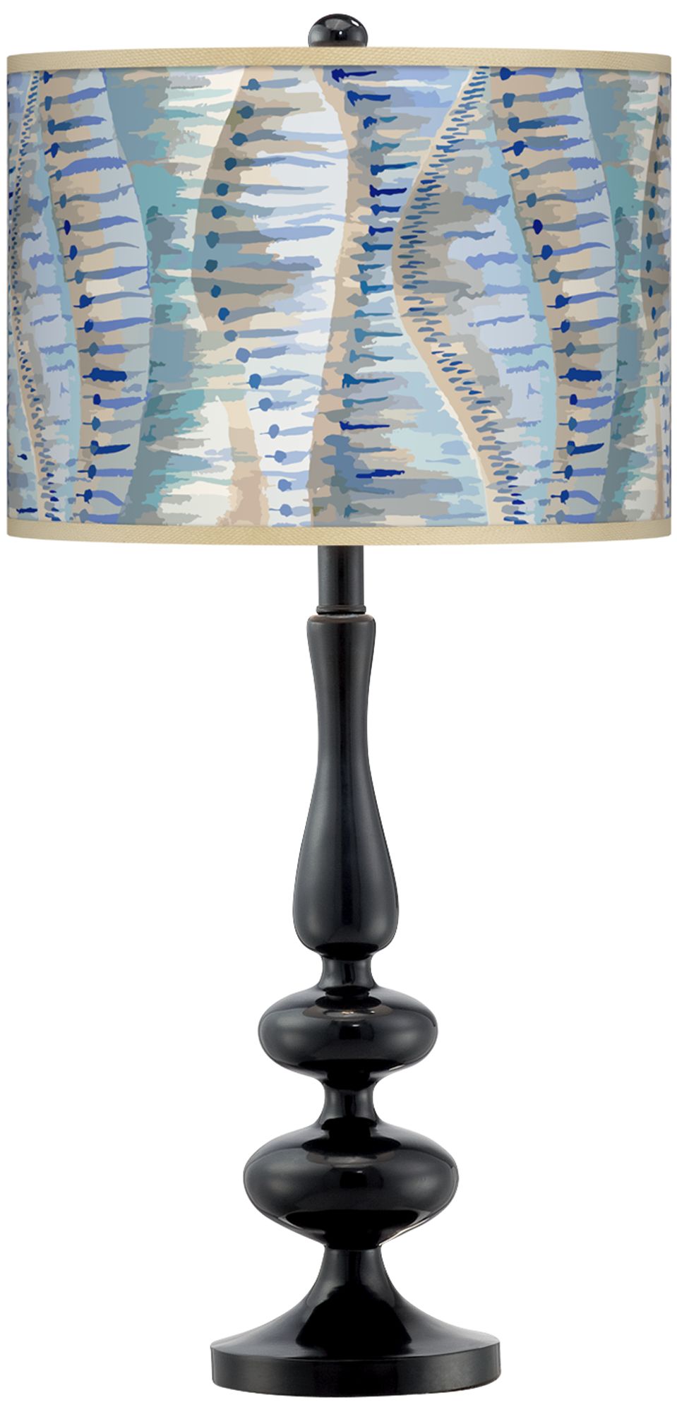 Siren Giclee Paley Black Table Lamp