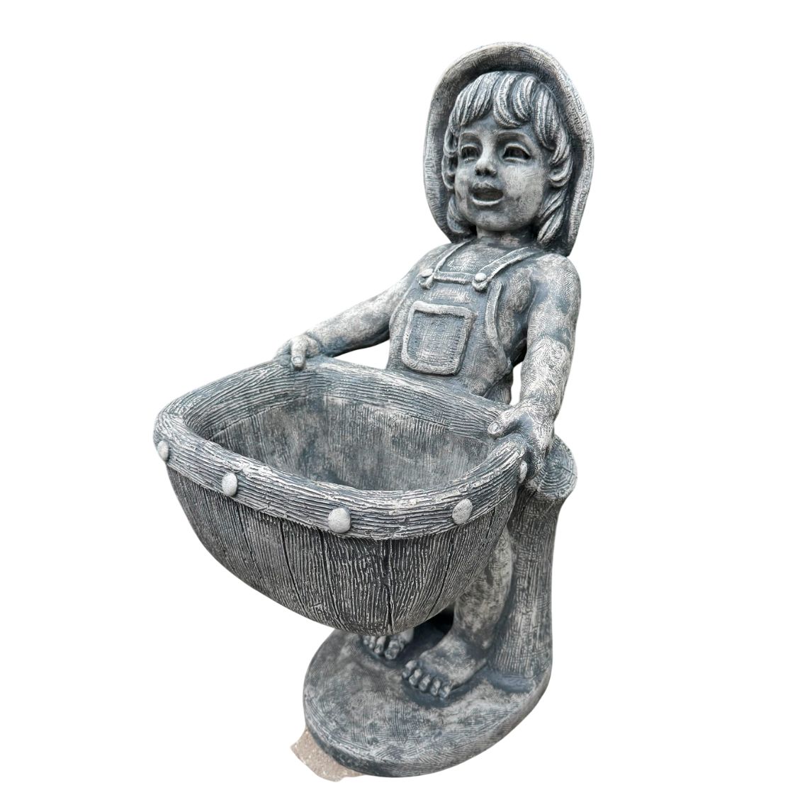 Henri Studio Petite Girl Planter 23" High Garden Accent