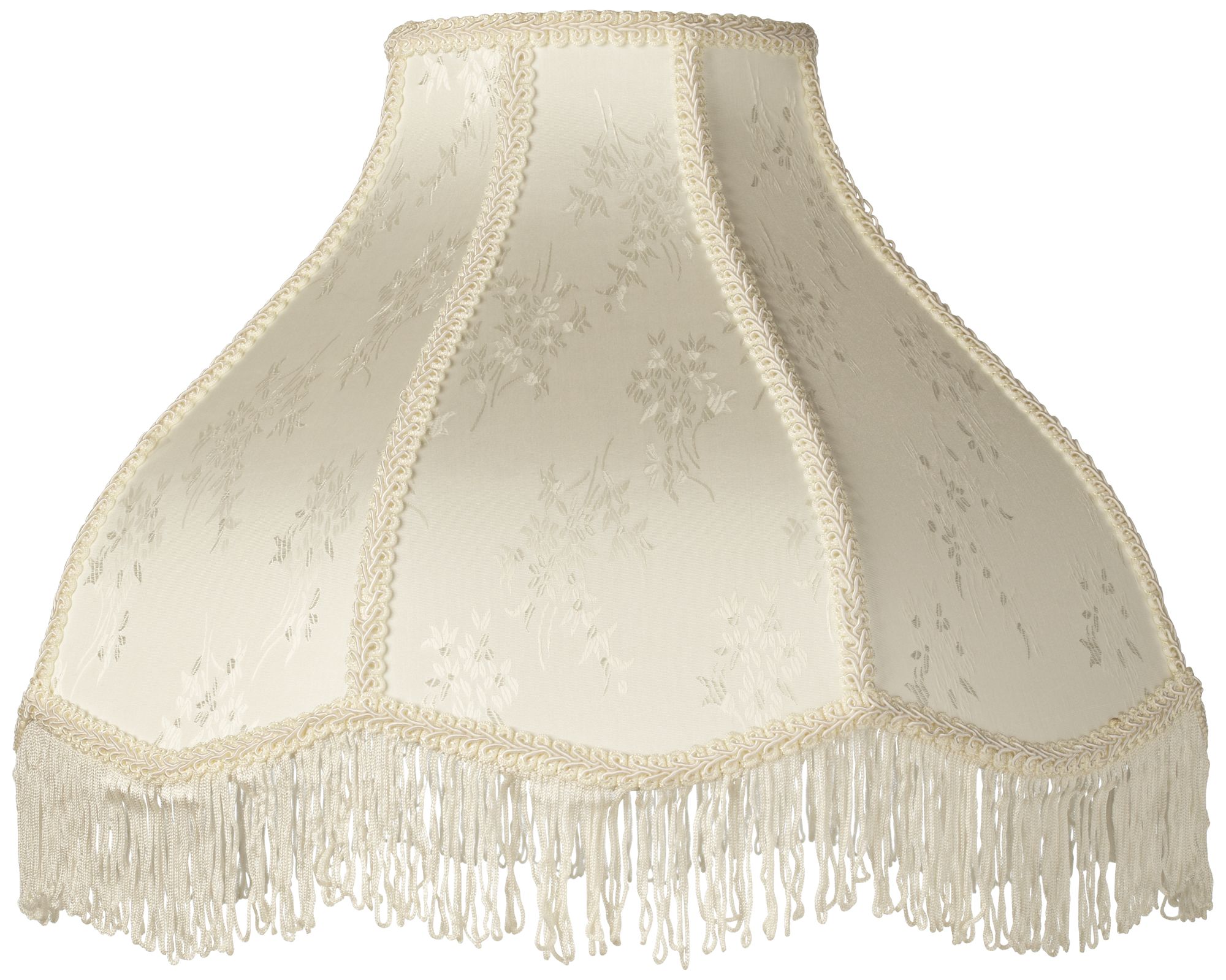 white beaded lampshade