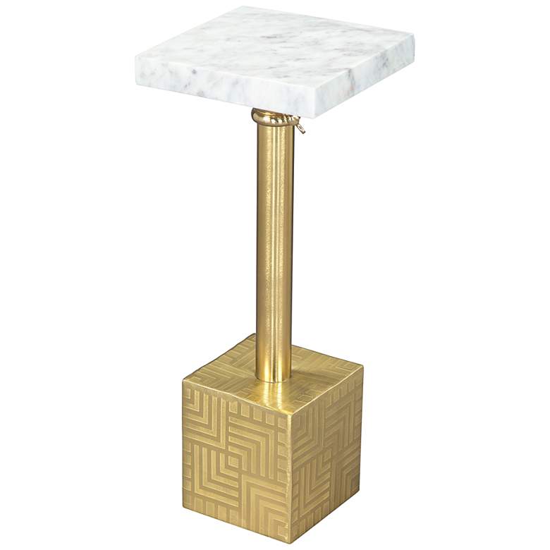 Zuo Josef 8&quot; Wide Gold Adjustable Side Table
