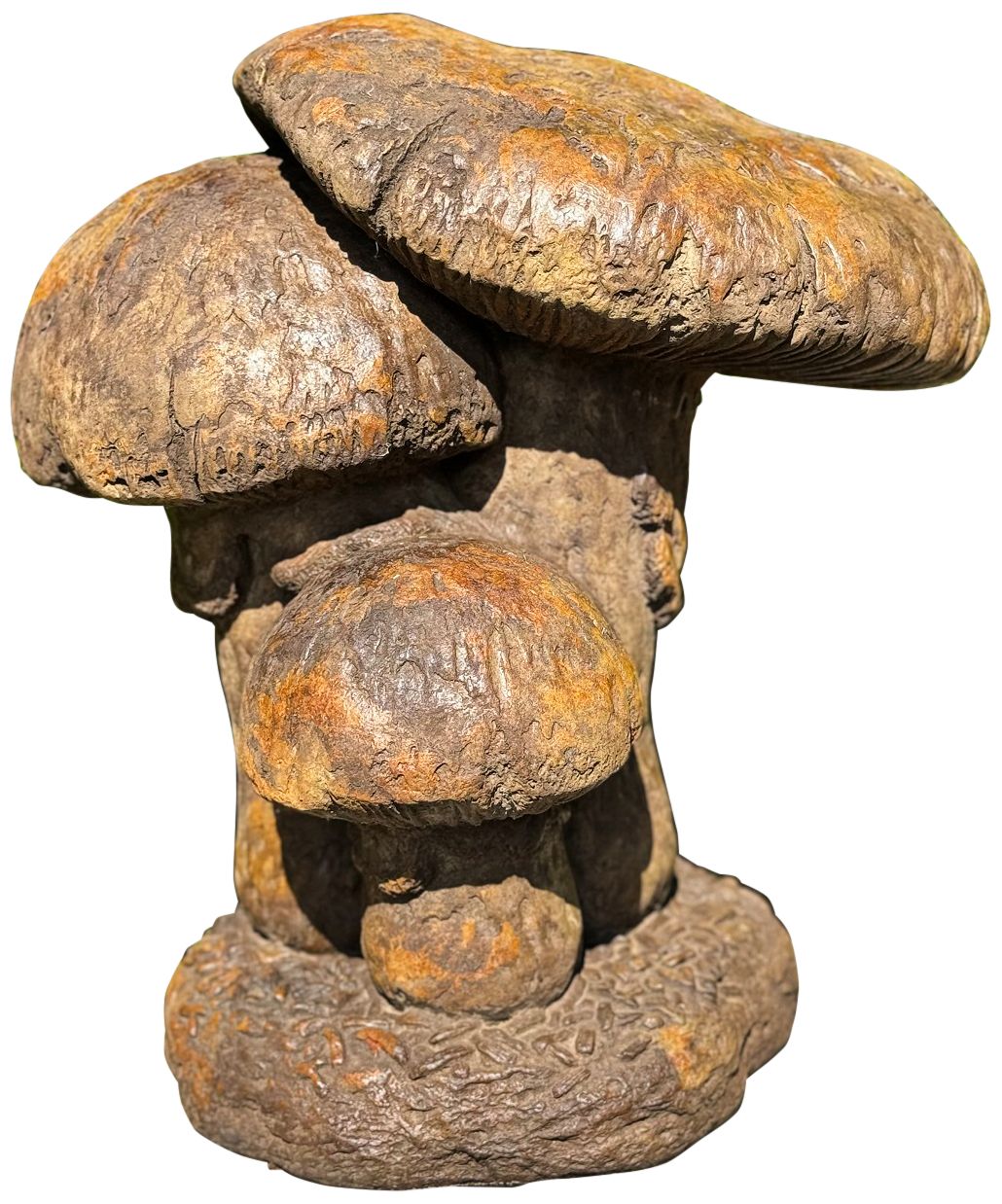 Henri Studio Large Triple Mushroom 17" High Garden Accent