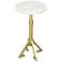 Zuo Maurice 11" Wide Gold Side Table