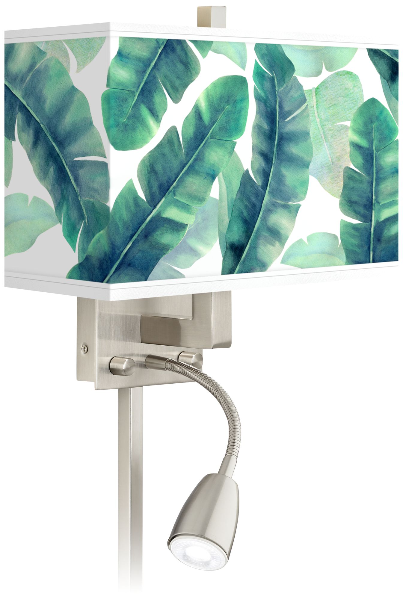 Guinea Giclee Glow LED Reading Light Plug-In Sconce