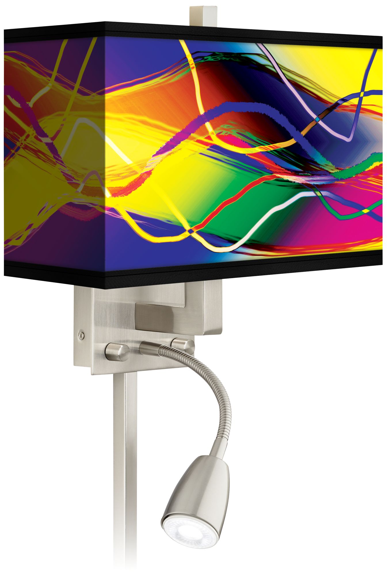 Colors In Motion Light LED Reading Plug-In Sconce
