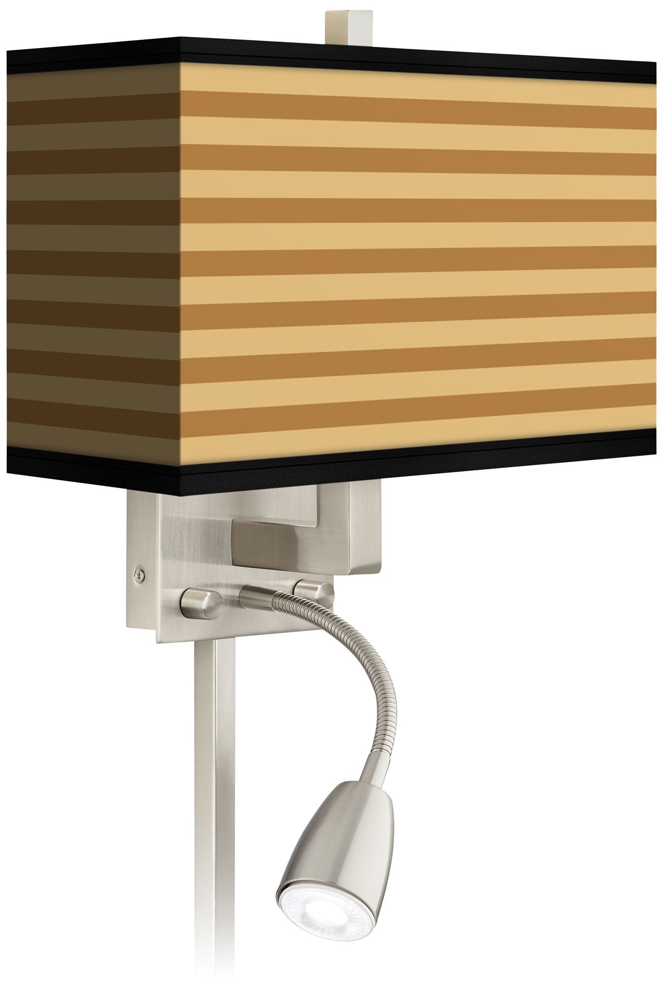 Butterscotch Parallels LED Reading Light Plug-In Sconce