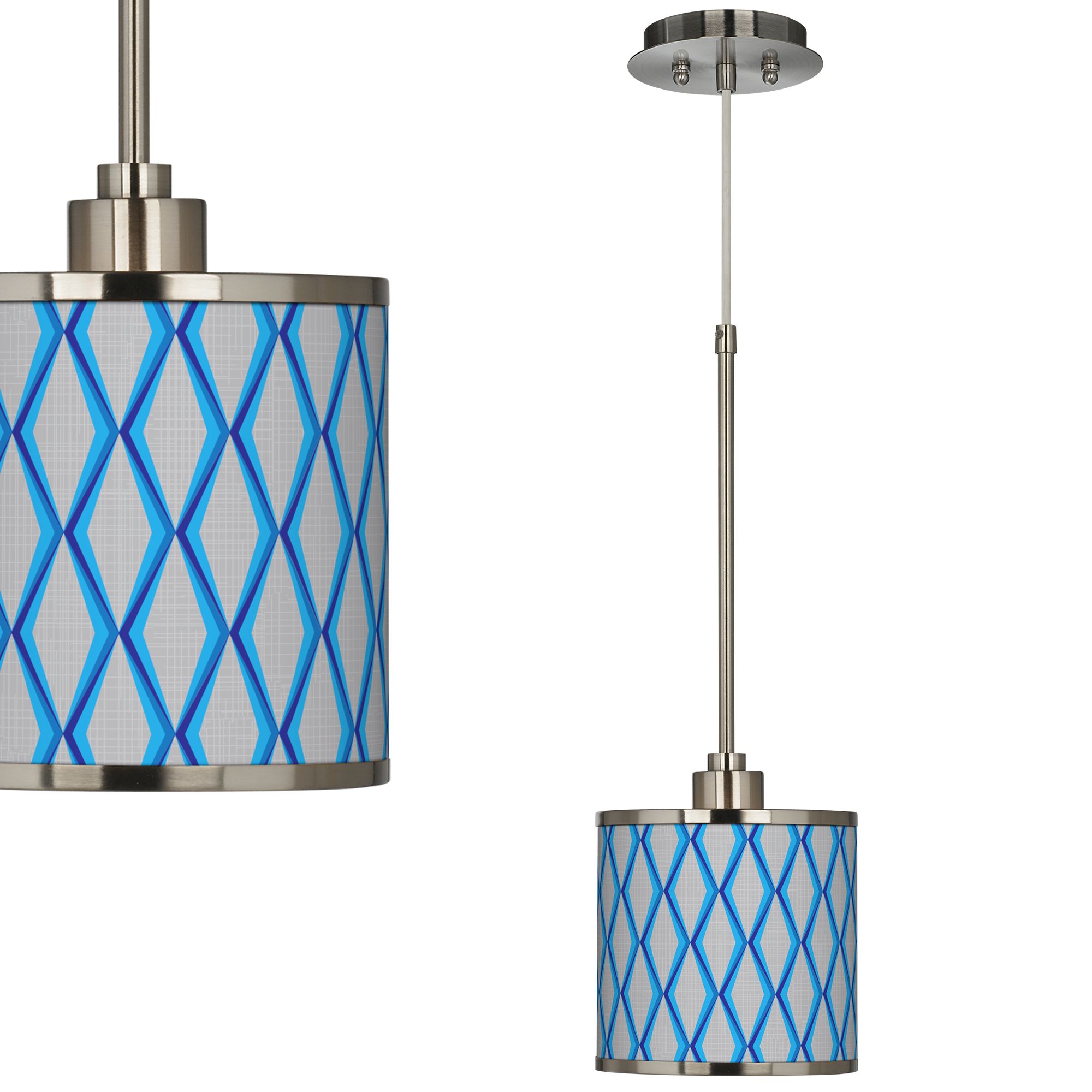 Bleu Matrix Giclee Glow Mini Pendant Light