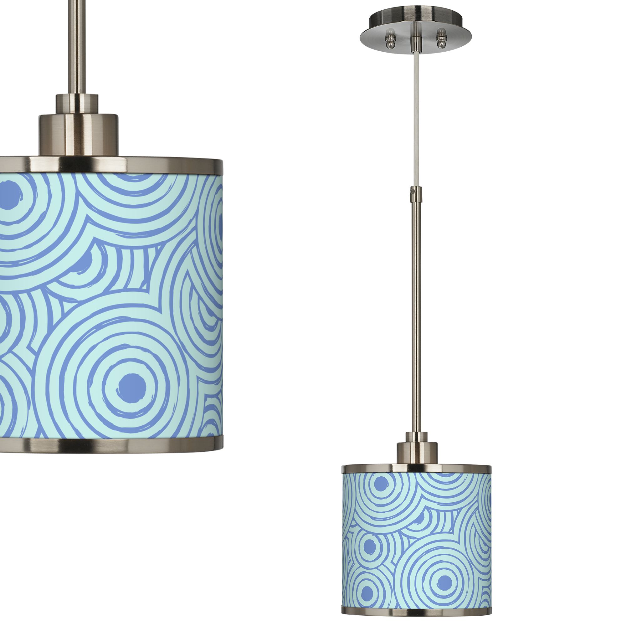 Circle Daze Giclee Glow Mini Pendant Light