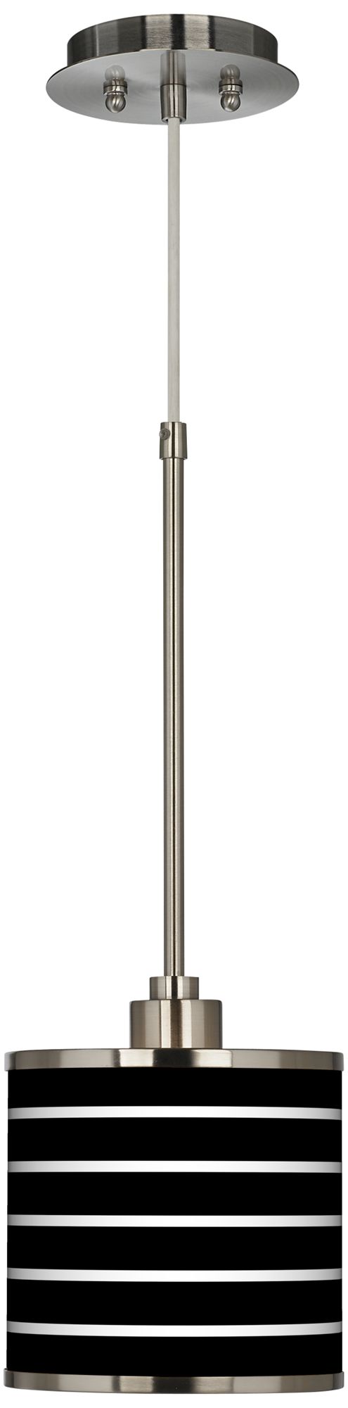 Bold Stripe Giclee Glow Mini Pendant Light