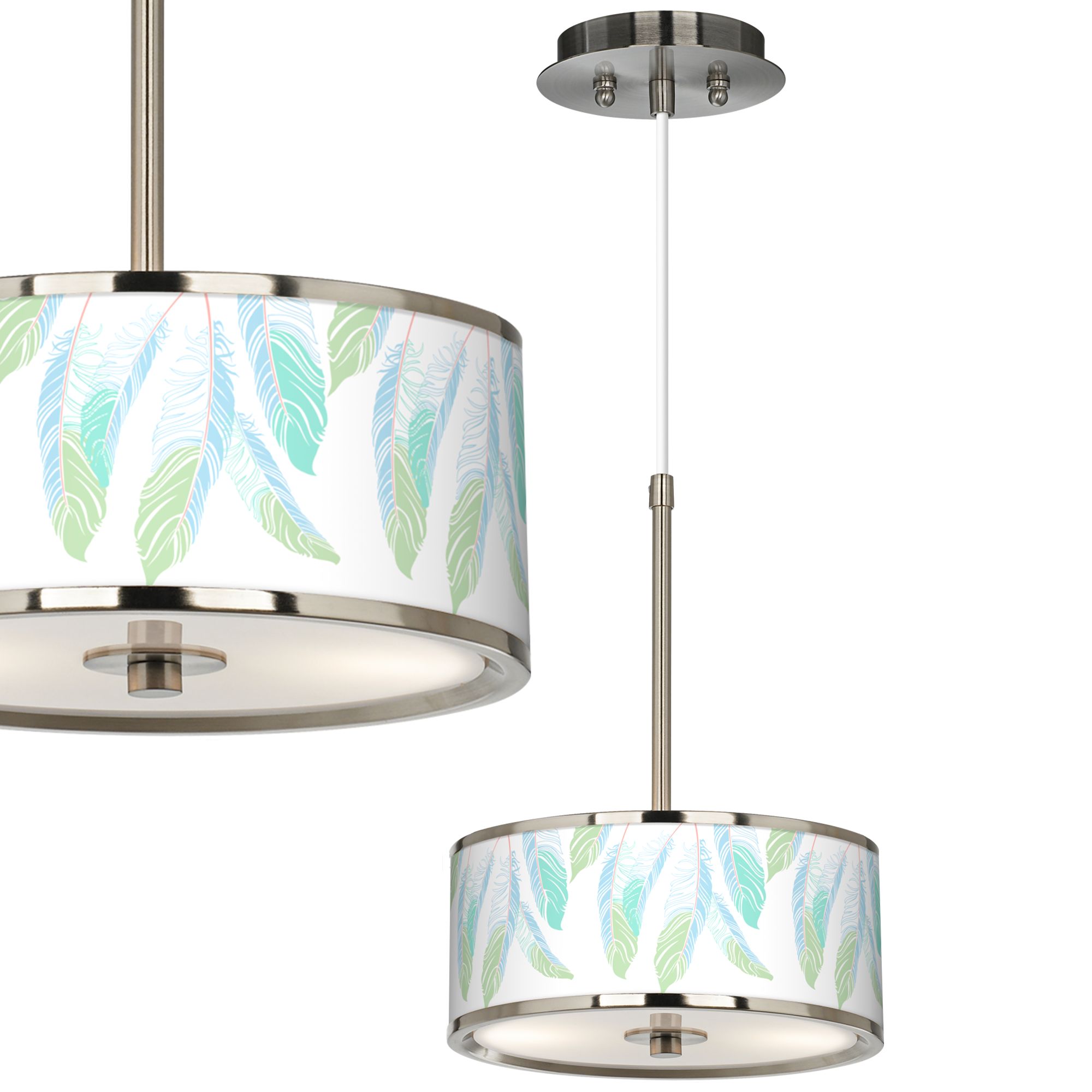 Light as a Feather Giclee Glow 10 1/4" Wide Mini Pendant