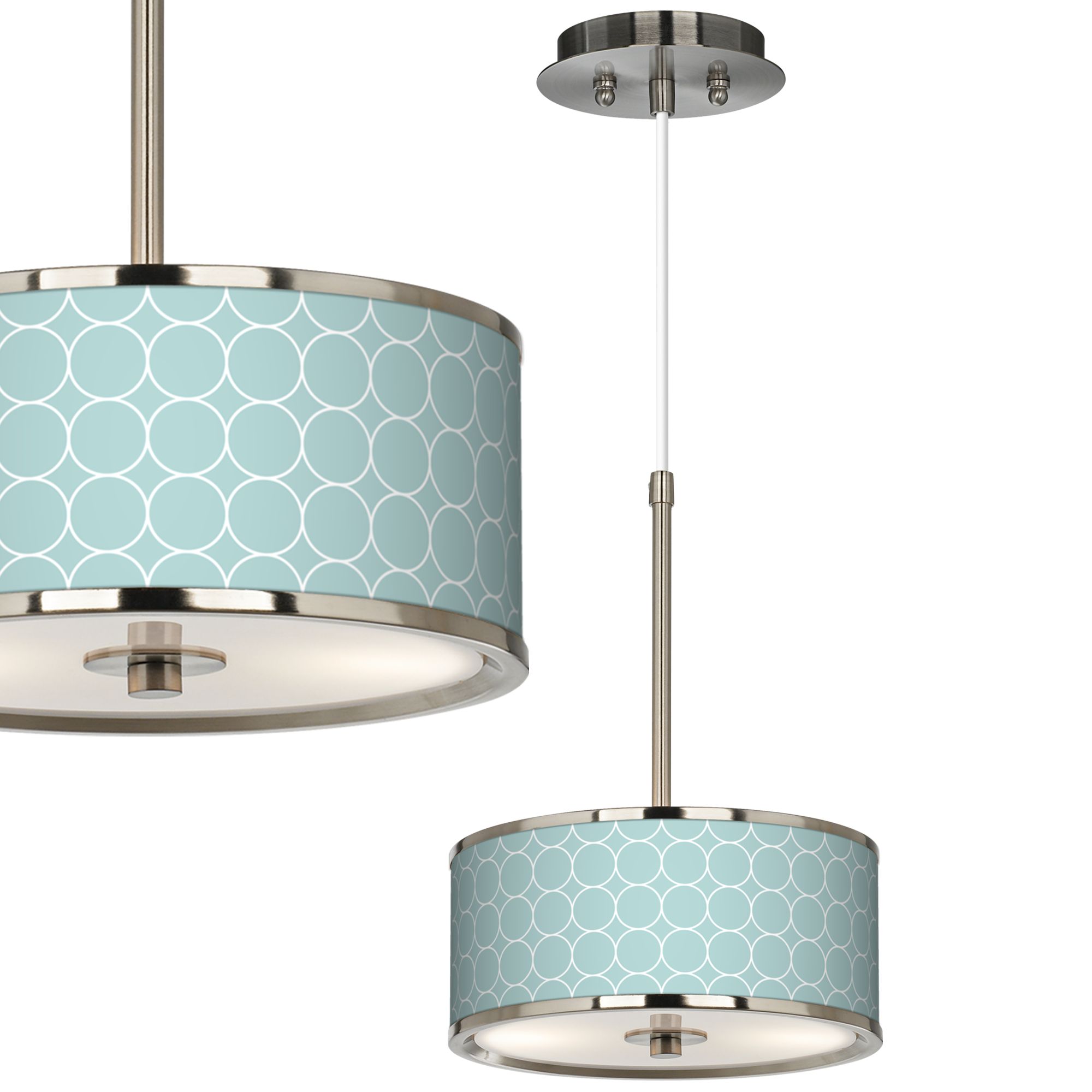 Interlace Giclee Glow 10 1/4" Wide Mini Pendant