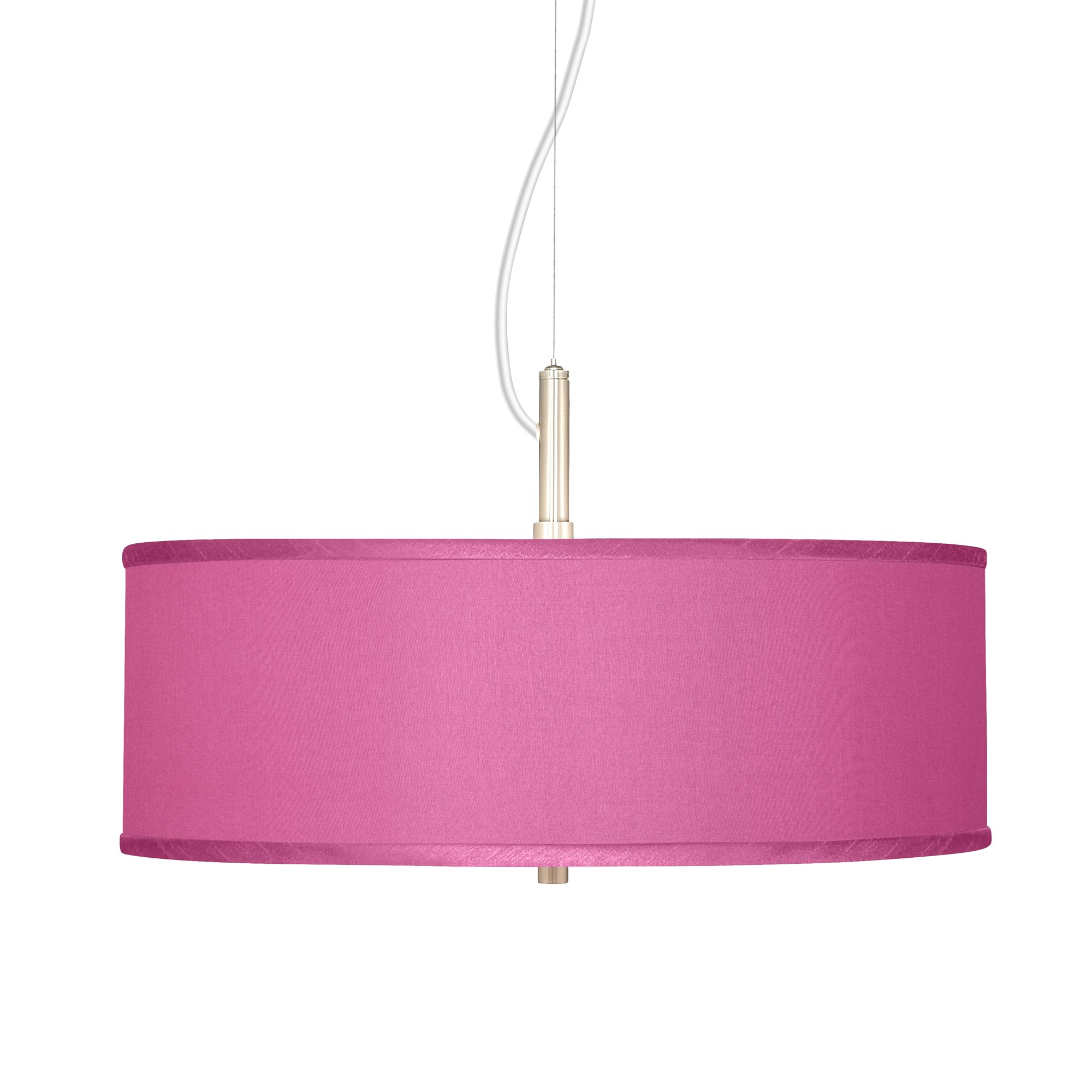 Pink Orchid Faux Silk 20" Wide Pendant Chandelier