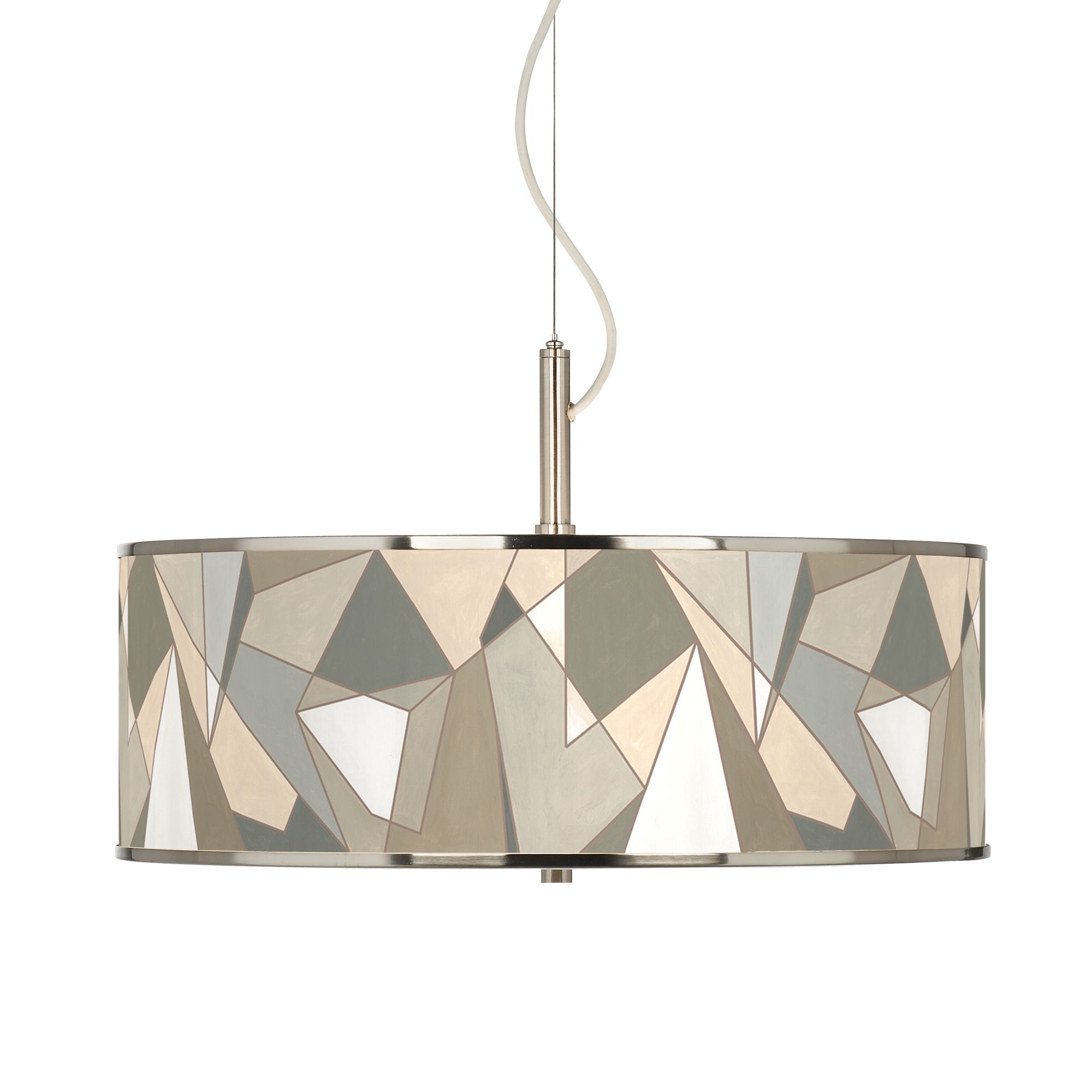 Modern Mosaic I Giclee Glow 20" Wide Pendant Light