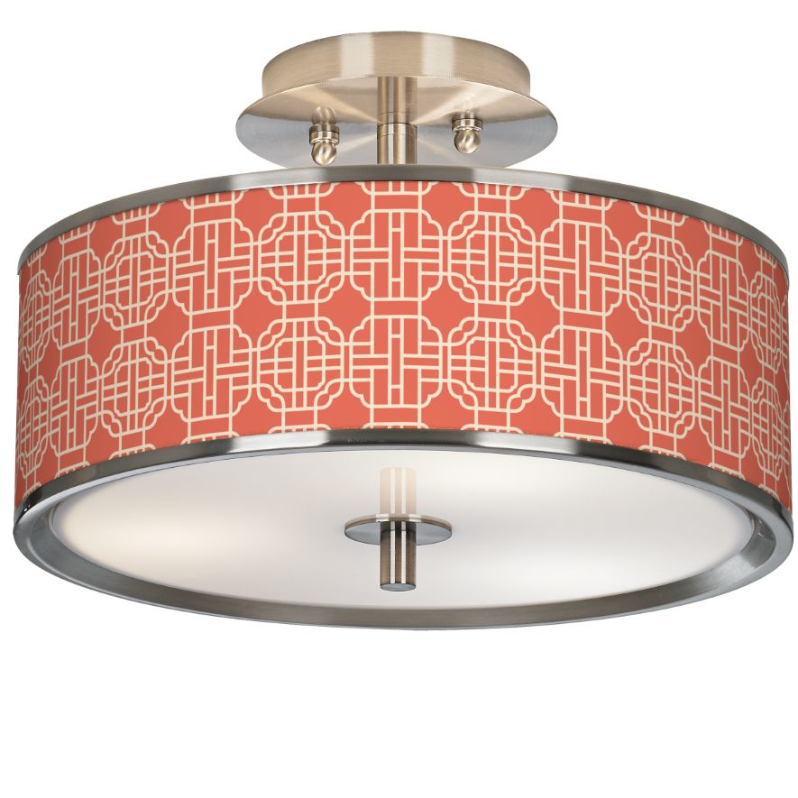 Mandarin Giclee Glow 14" Wide Ceiling Light