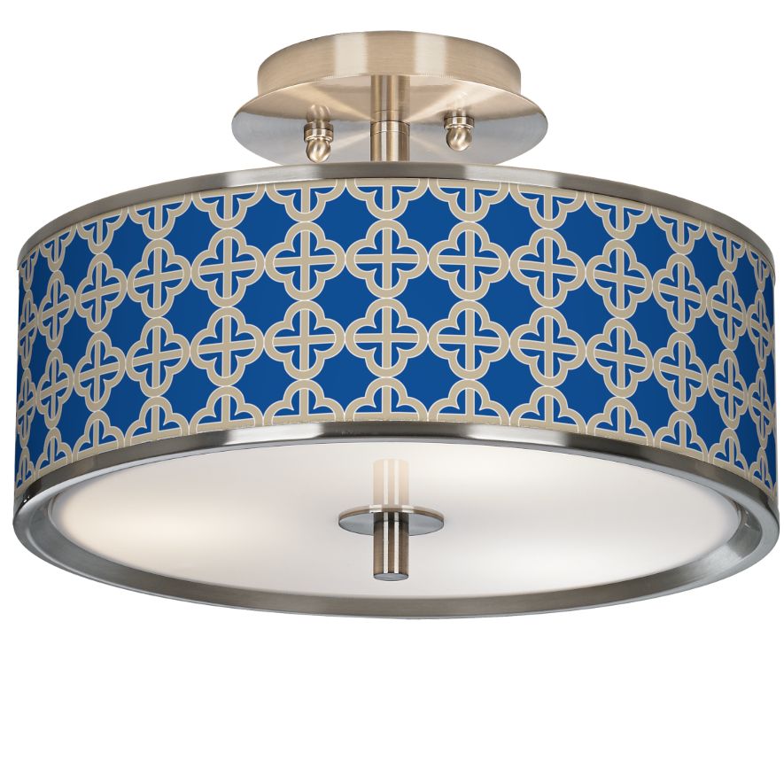 Four Corners Giclee Glow 14" Wide Ceiling Light 28E78 Lamps Plus