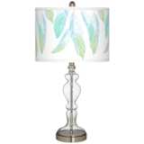 Light as a Feather Giclee Apothecary Clear Glass Table Lamp