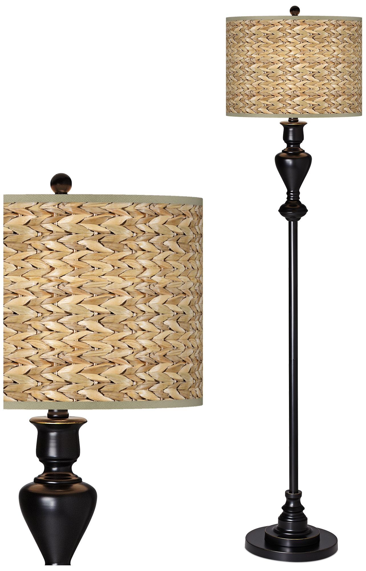 seagrass floor lamp