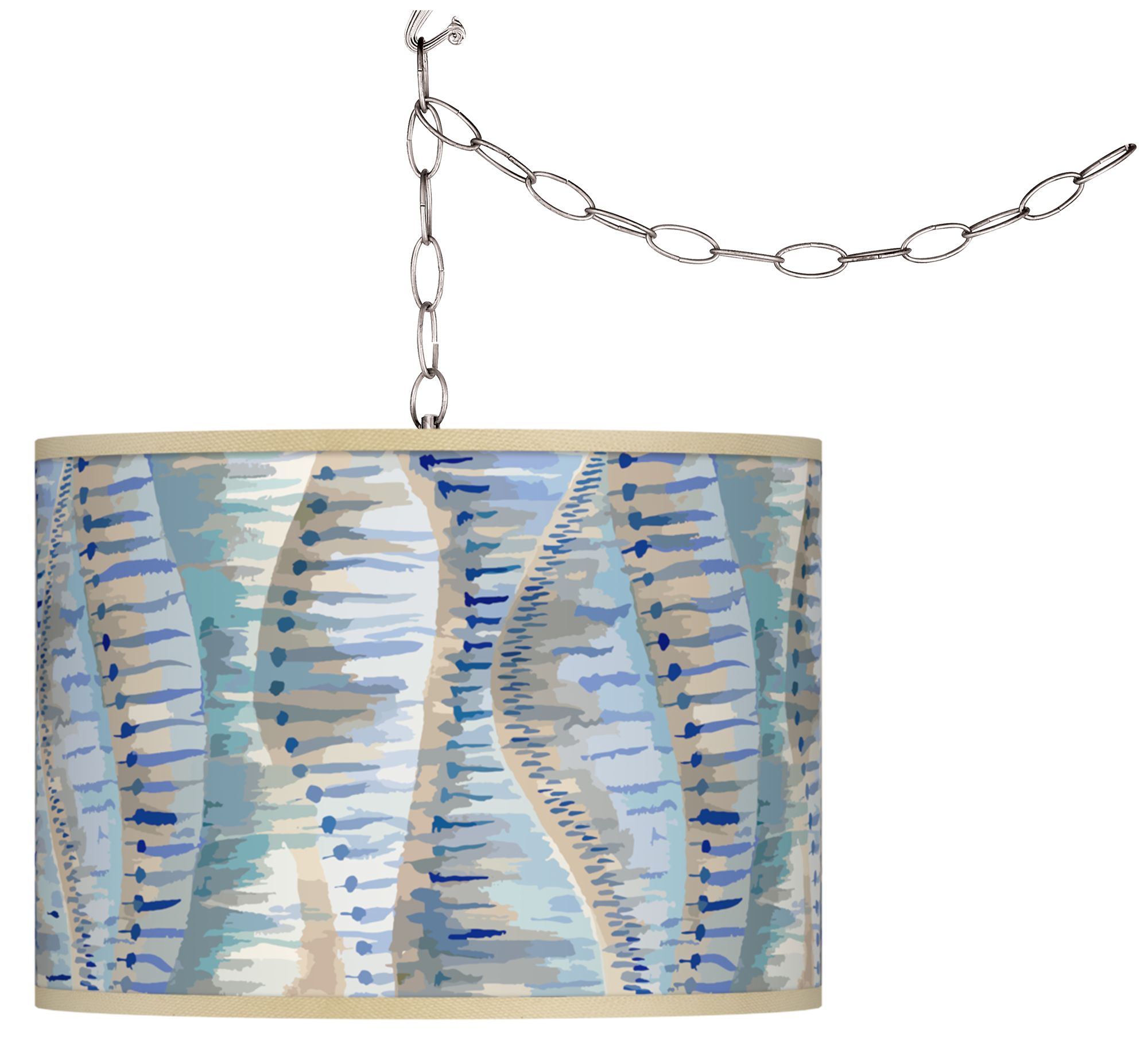 Siren Giclee Glow Plug-In Swag Pendant