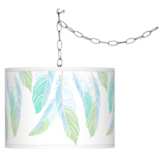 Light as a Feather Giclee Glow Plug-In Swag Pendant