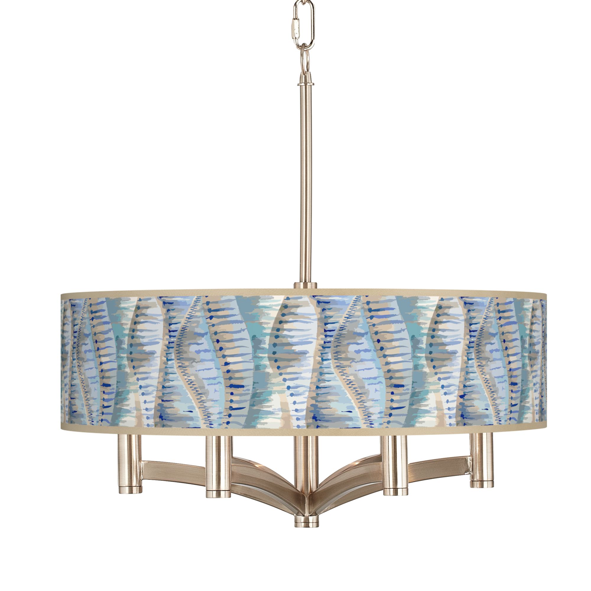 Siren Ava 6-Light Nickel Pendant Chandelier