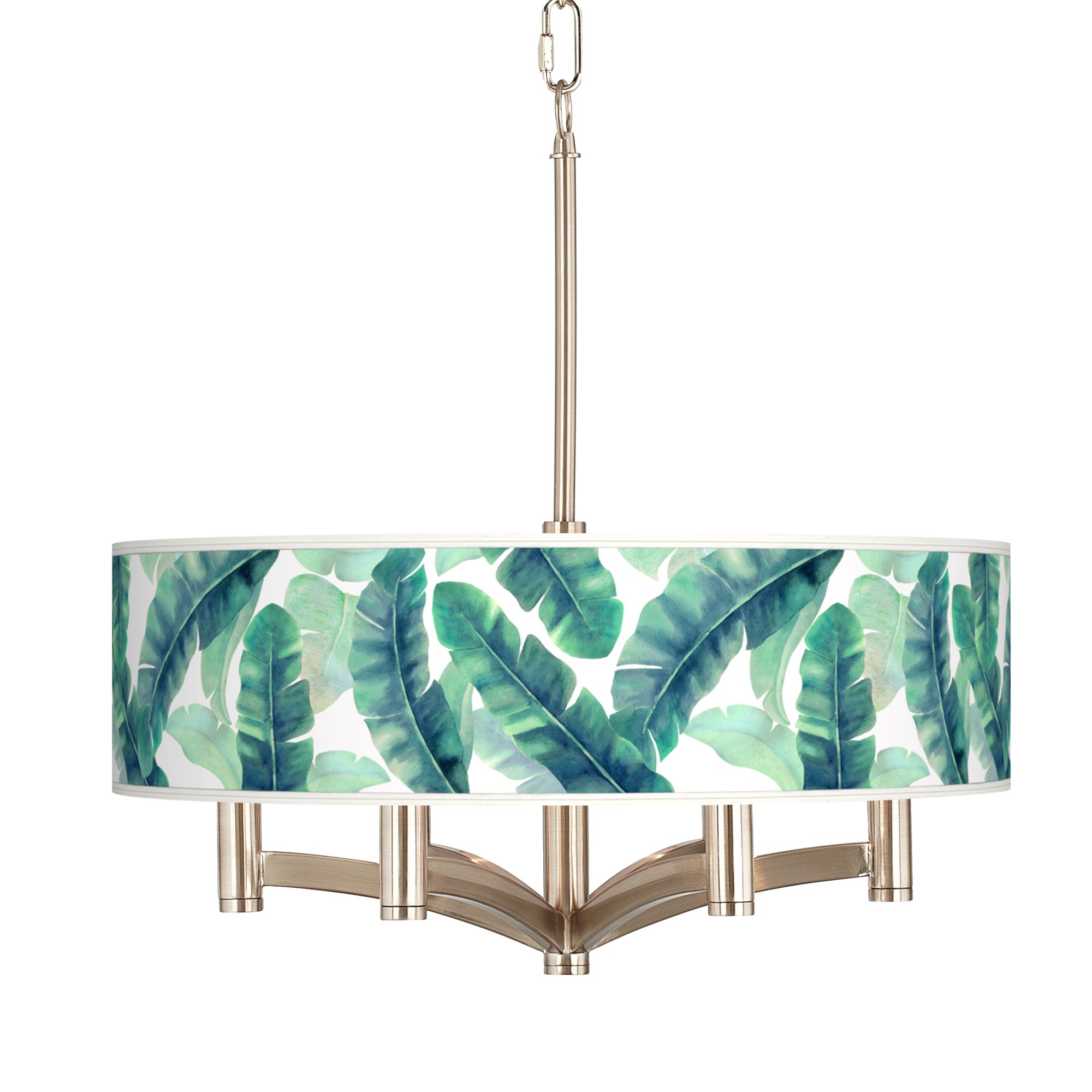 Guinea Ava 6-Light Nickel Pendant Chandelier