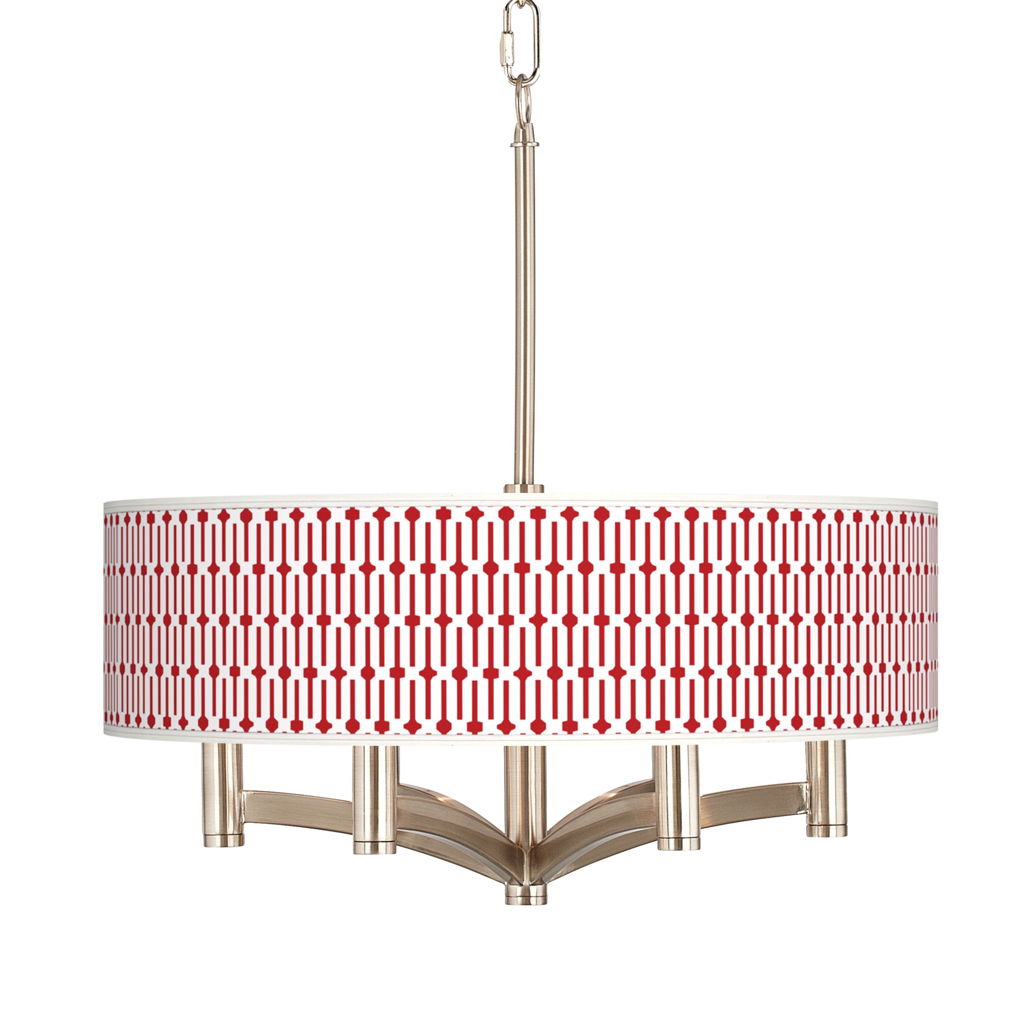 Amaze Ava 6-Light Nickel Pendant Chandelier