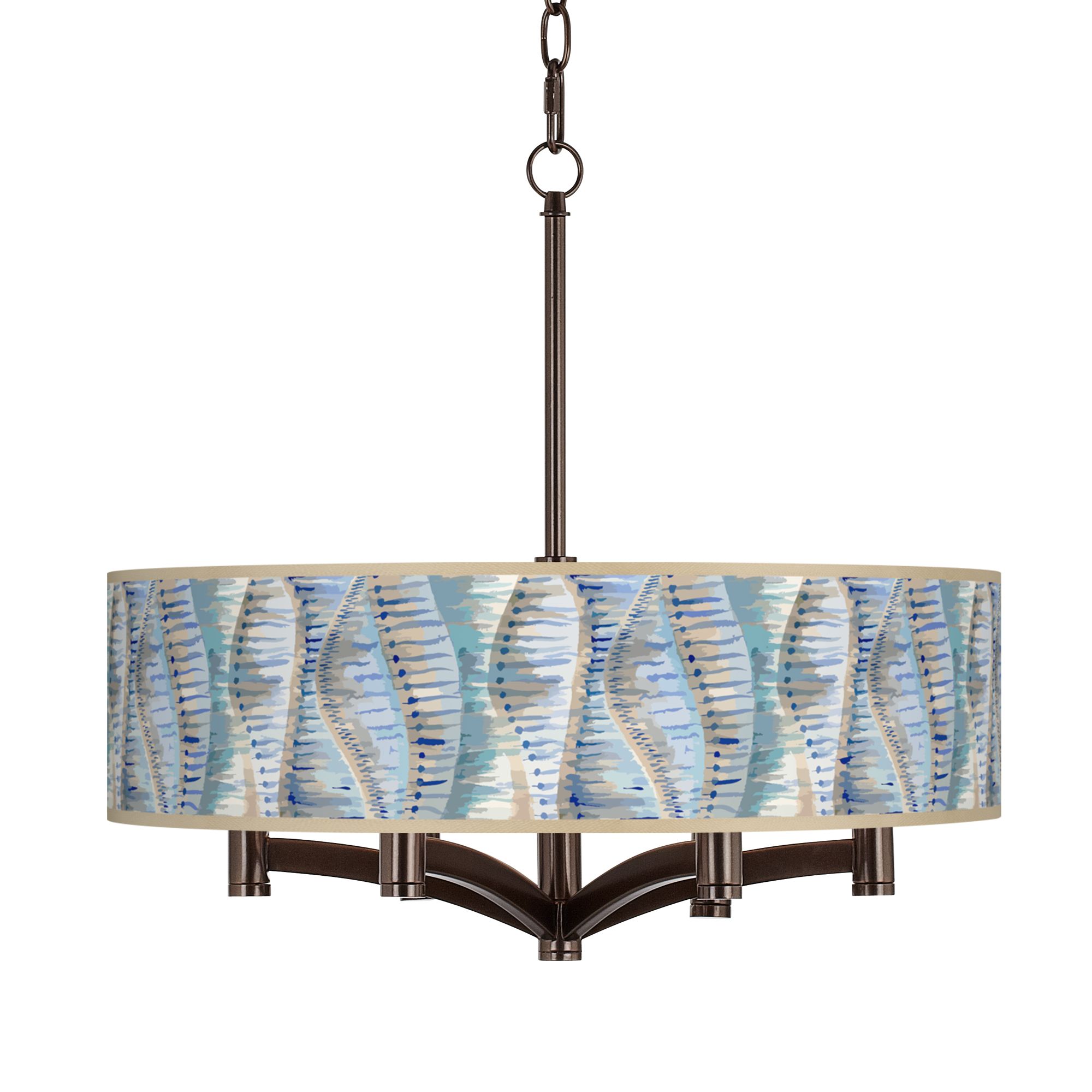 Siren Ava 6-Light Bronze Pendant Chandelier