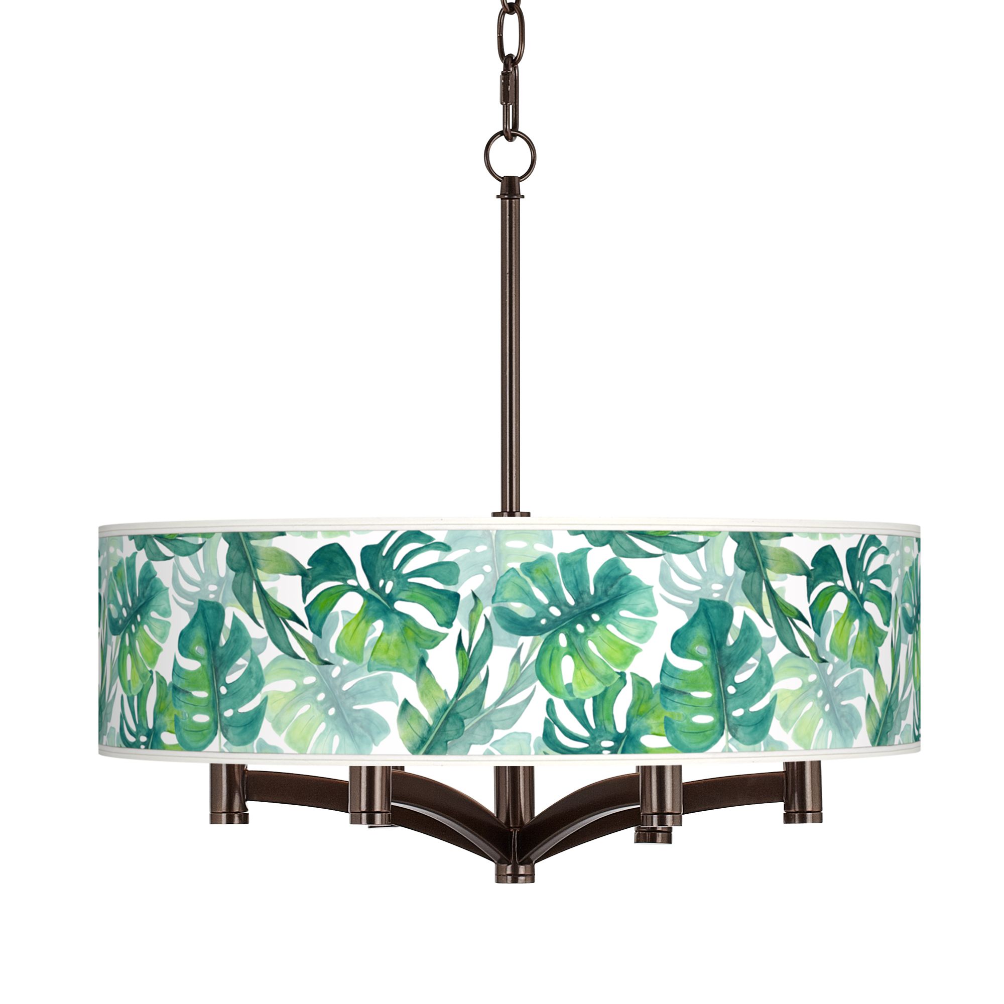 Tropica Ava 6-Light Bronze Pendant Chandelier