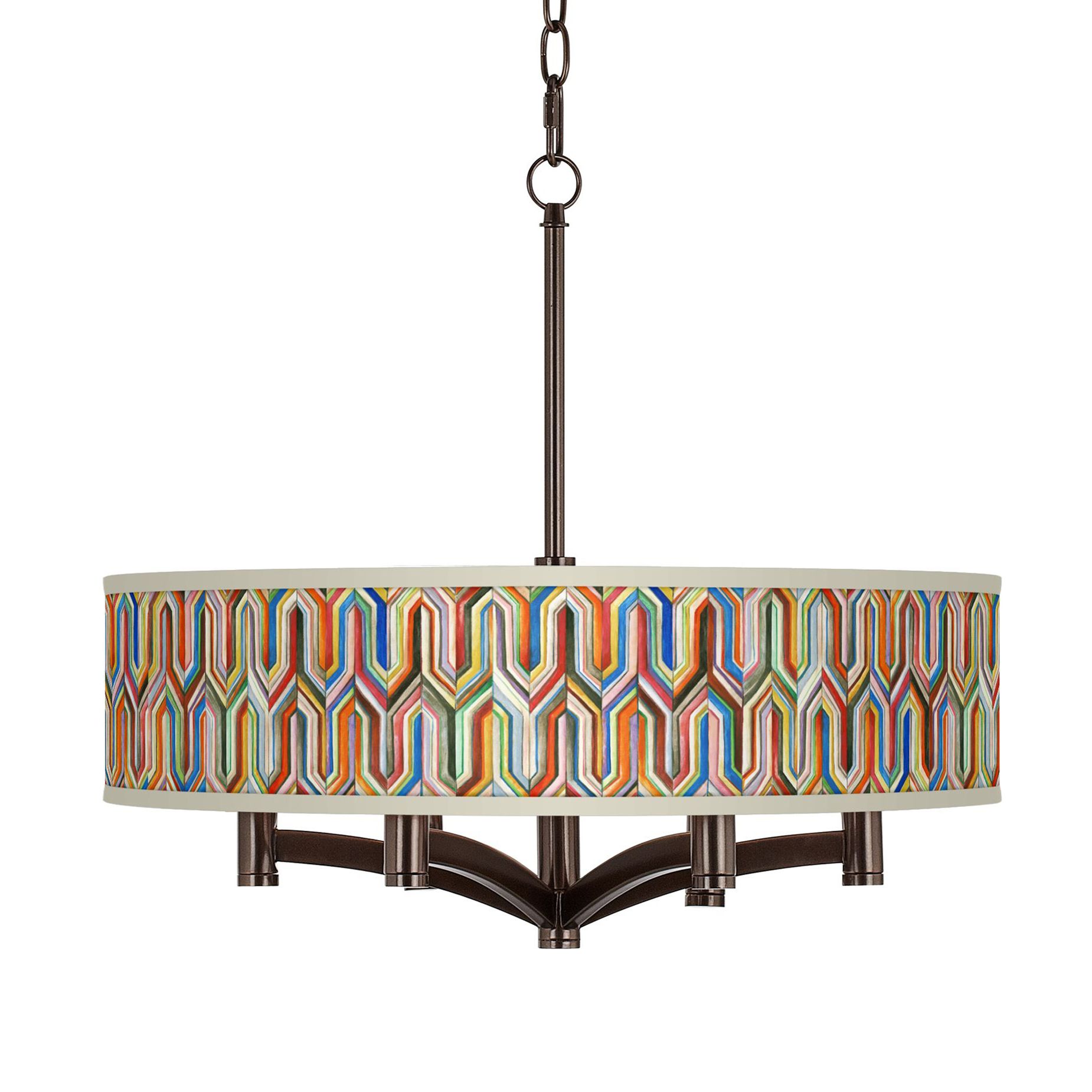 Synthesis Ava 6-Light Bronze Pendant Chandelier