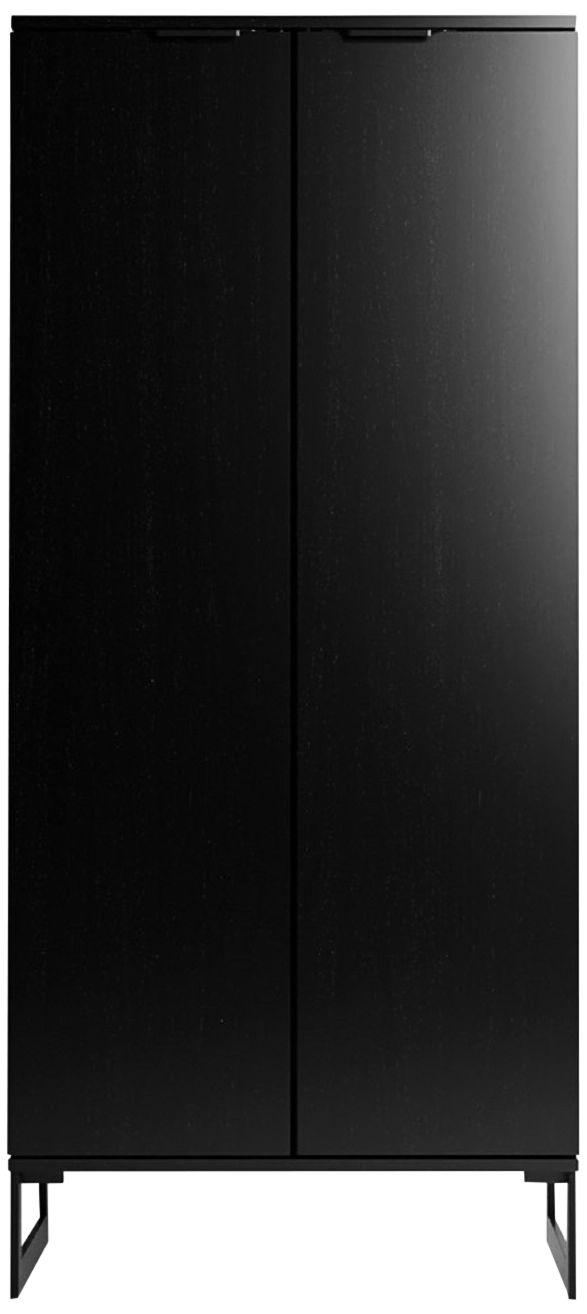 Lexington 26 1/2" Wide Matte Black Wood 4-Shelf Bookcase